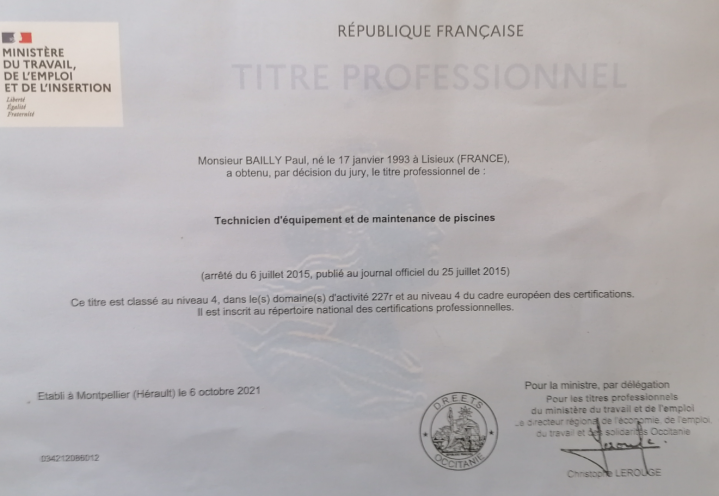 Diplome technicien